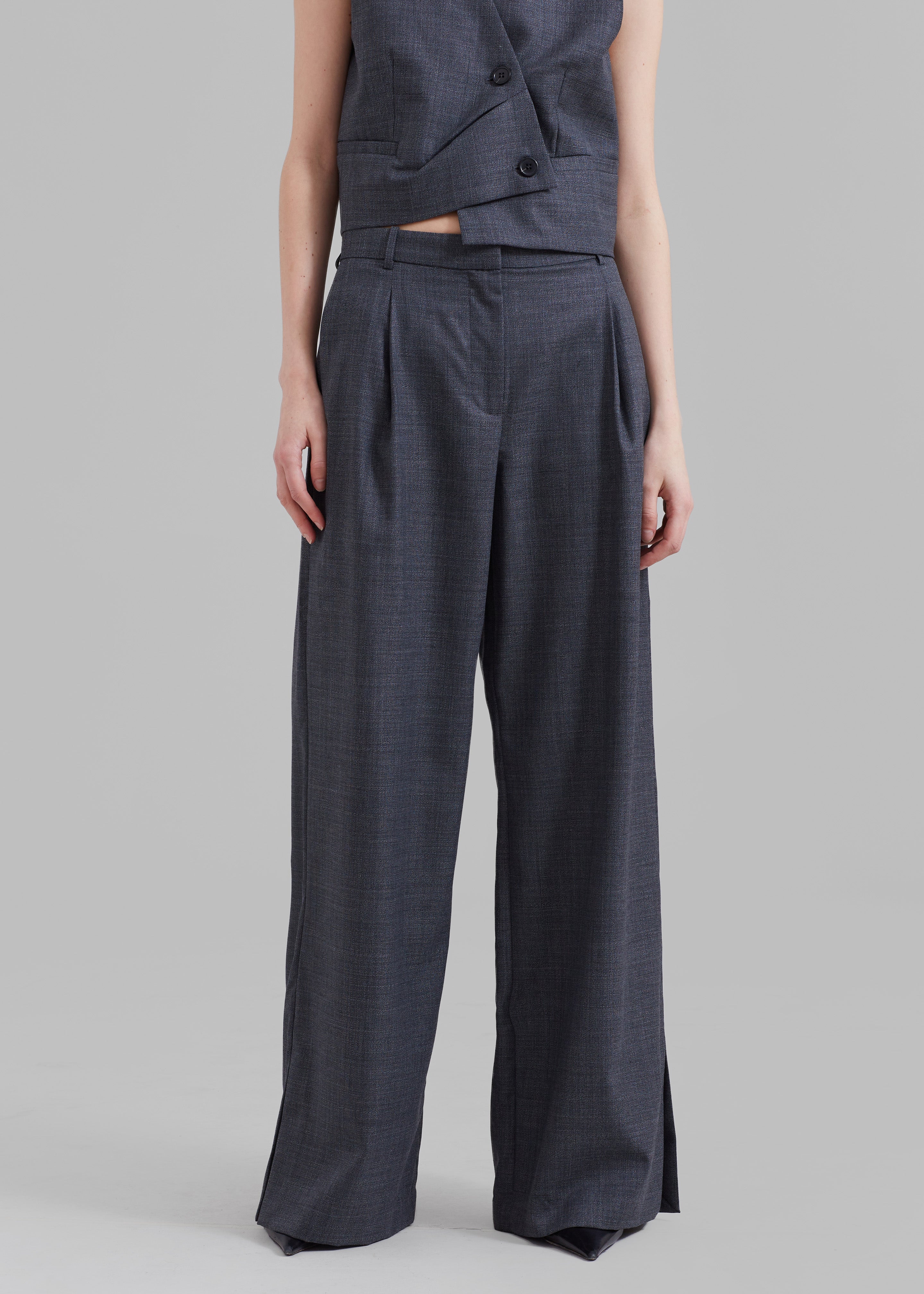 The Garment Windsor Pants - Grey Melange - 6