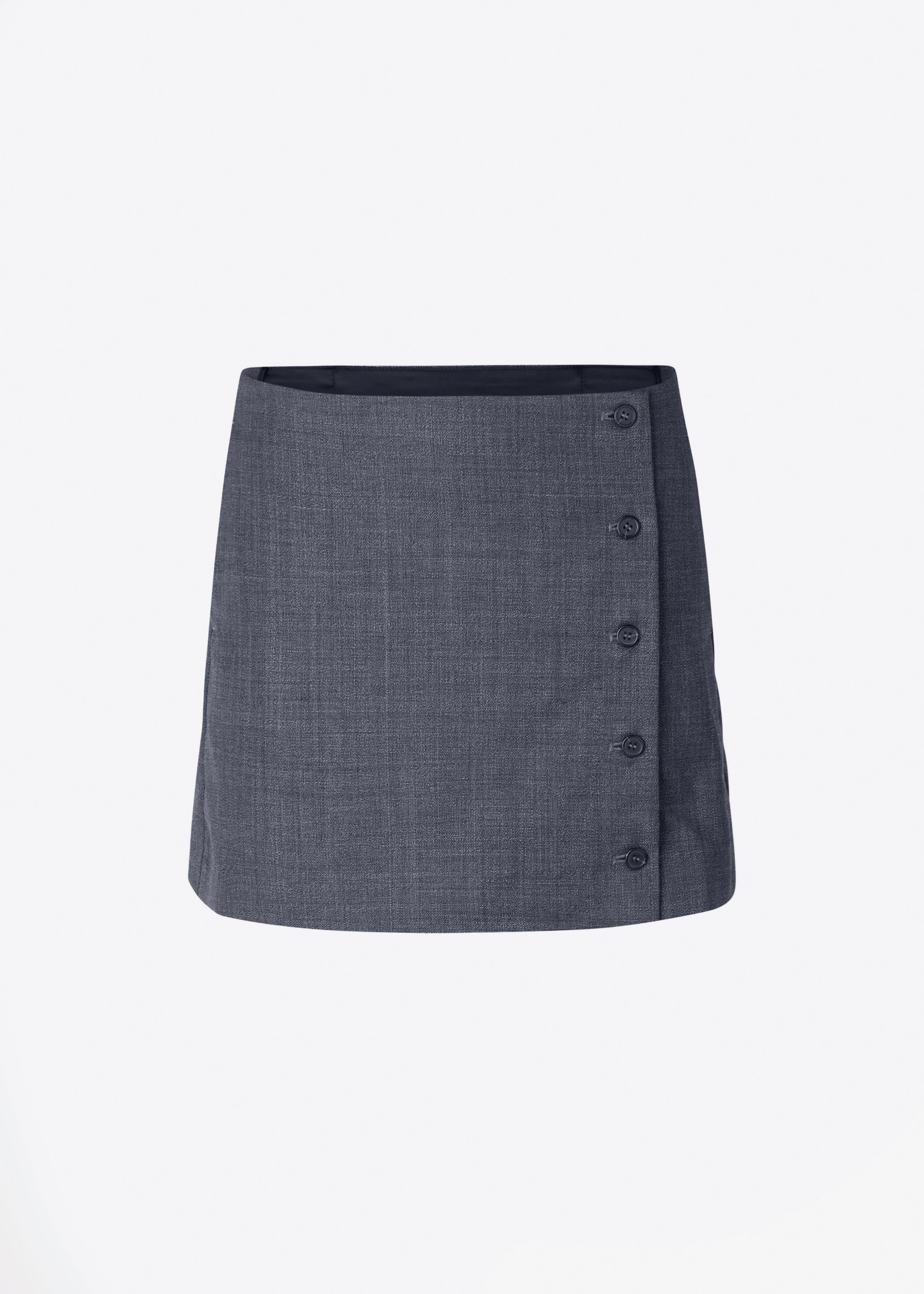 The Garment Windsor Mini Skirt - Grey Melange - 5