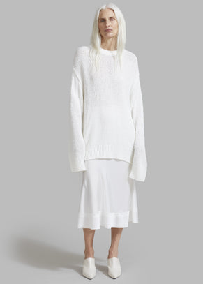 Vosgi Silky Skirt - White