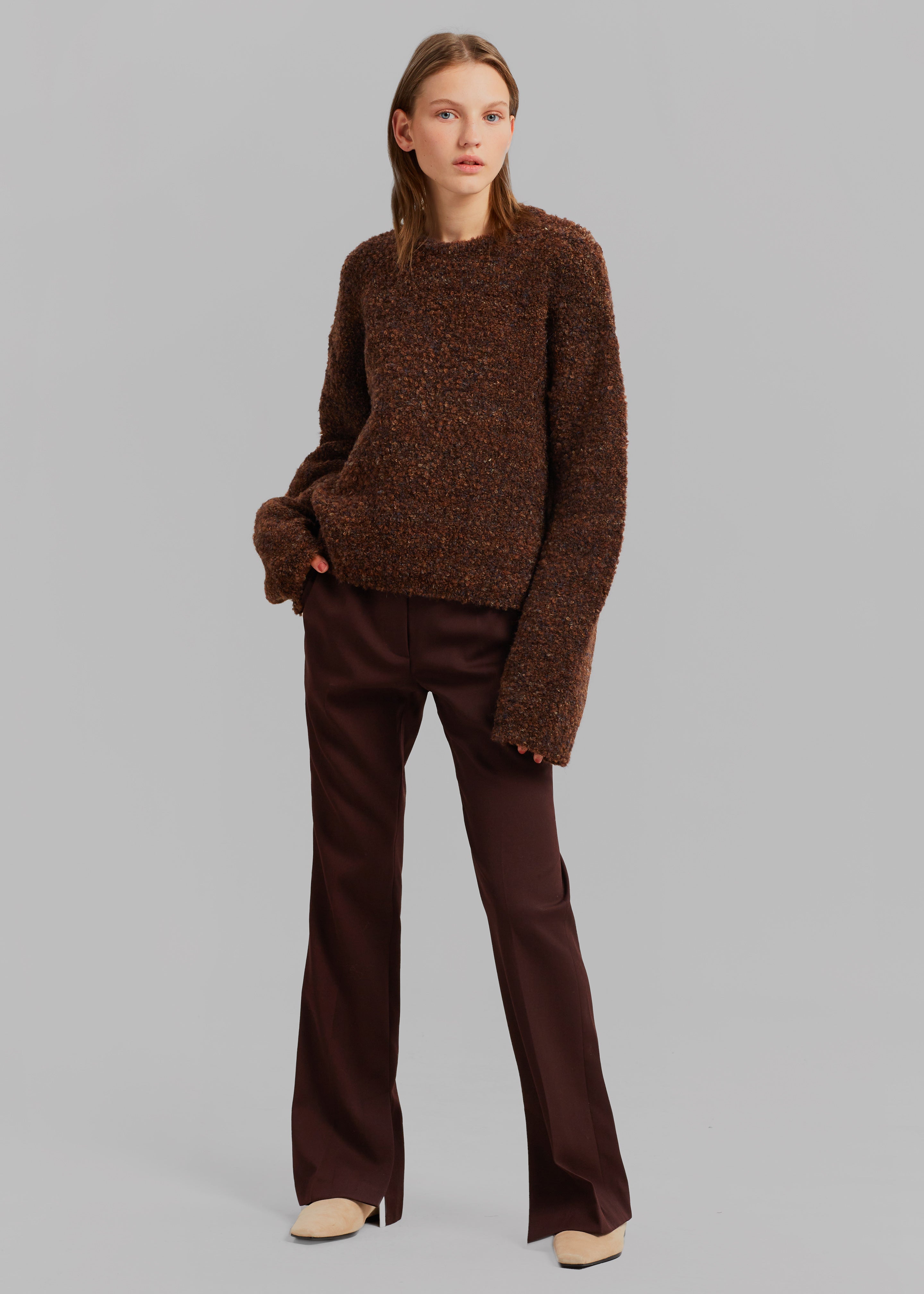 Van Boucle Sweater - Brown - 3