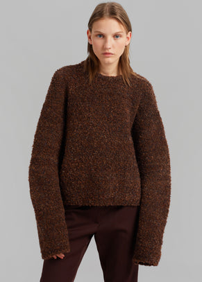 Van Boucle Sweater - Brown