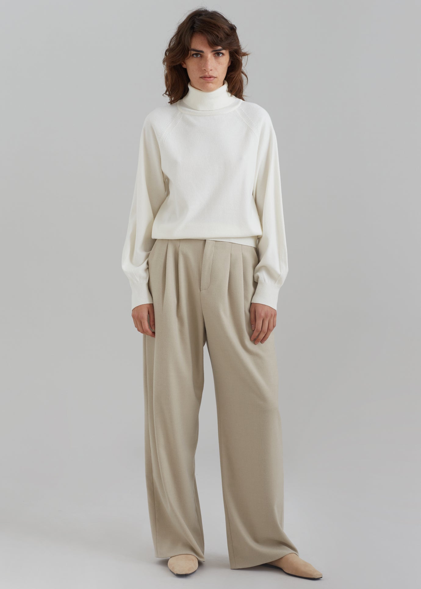 Variel Turtleneck Sweater - Cream - 1