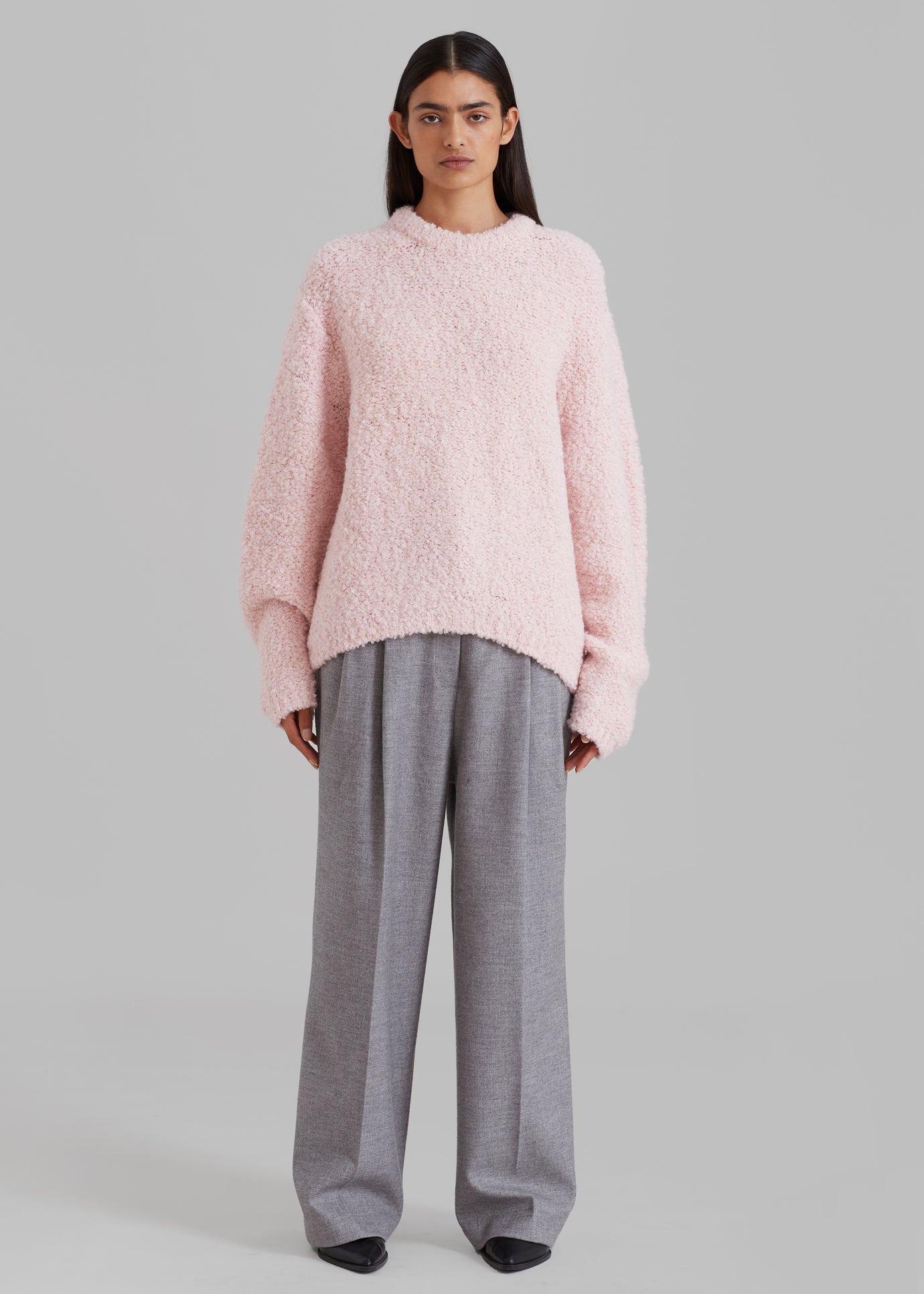 Vilo Boucle Sweater - Pink