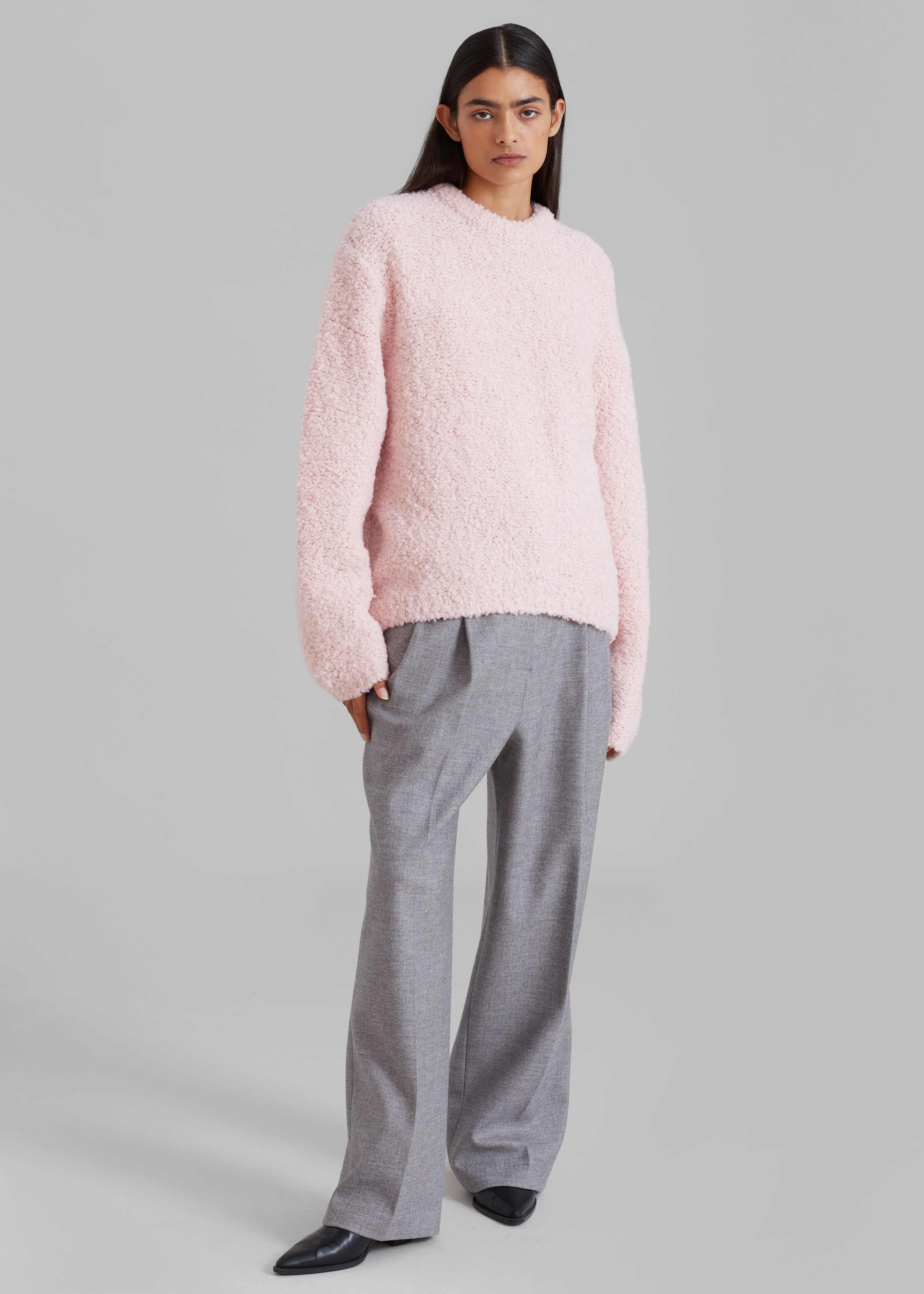 Vilo Boucle Sweater - Pink - 6