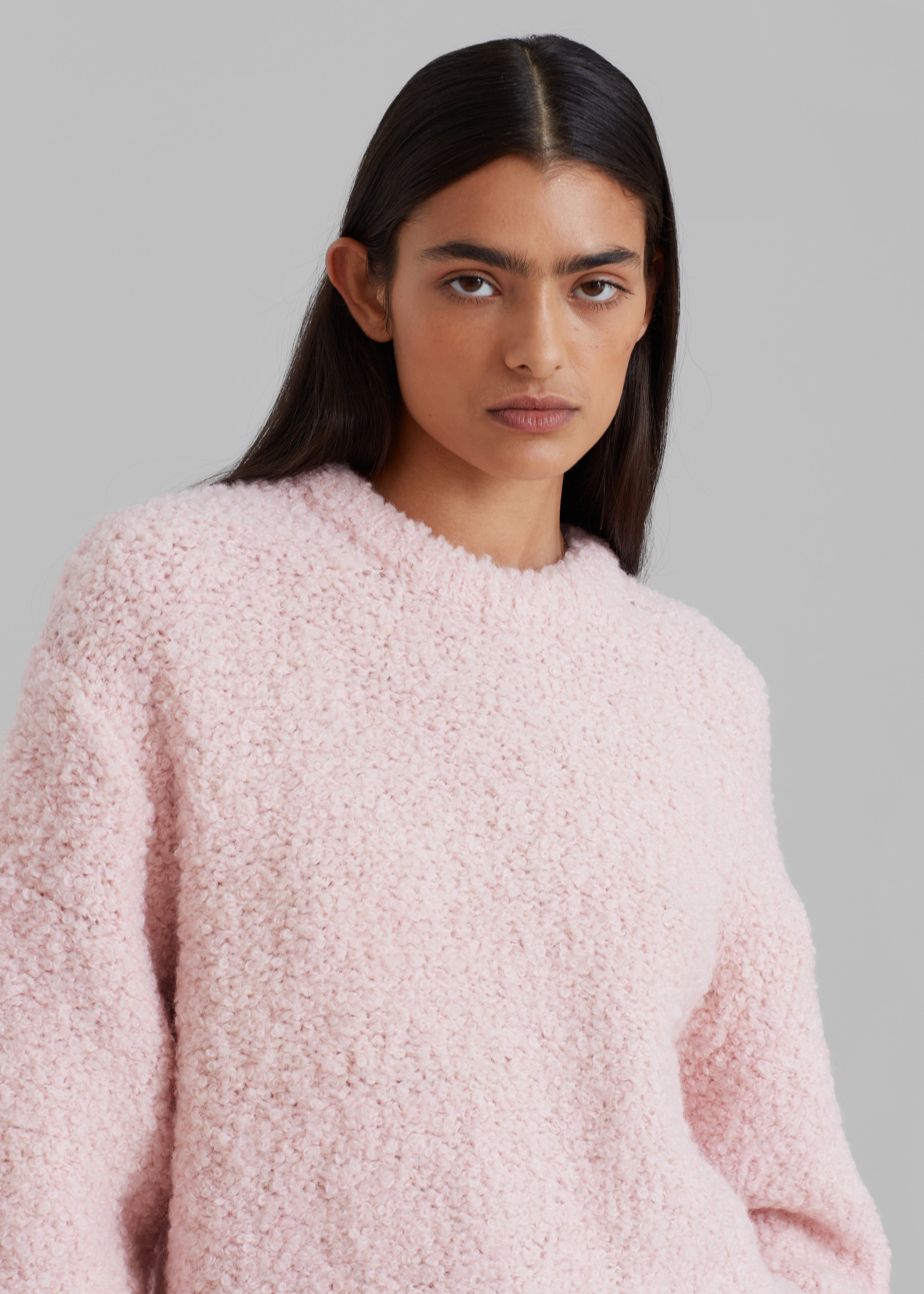 Vilo Boucle Sweater - Pink - 5