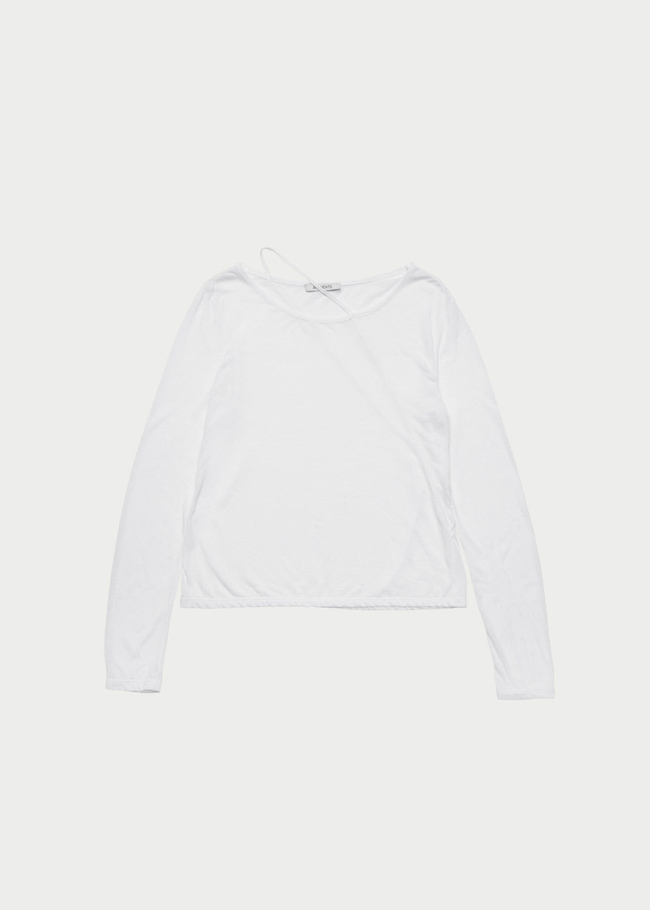 Amomento Asymmetric T-Shirt - White - 5