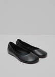 Amomento Rounded Toe Flat - Black Shoes Amomento 