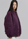 Astra Bomber Jacket - Royal Purple Jacket The Frankie Shop 