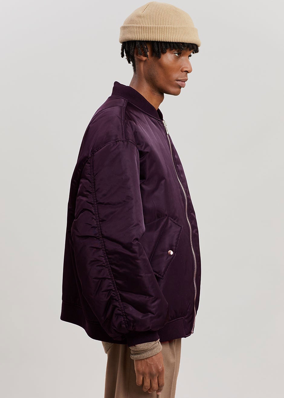 Astra Bomber Jacket - Royal Purple – The Frankie Shop