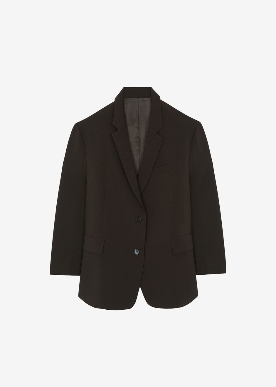 Bea Blazer Dark Espresso – The Frankie Shop - Main Image