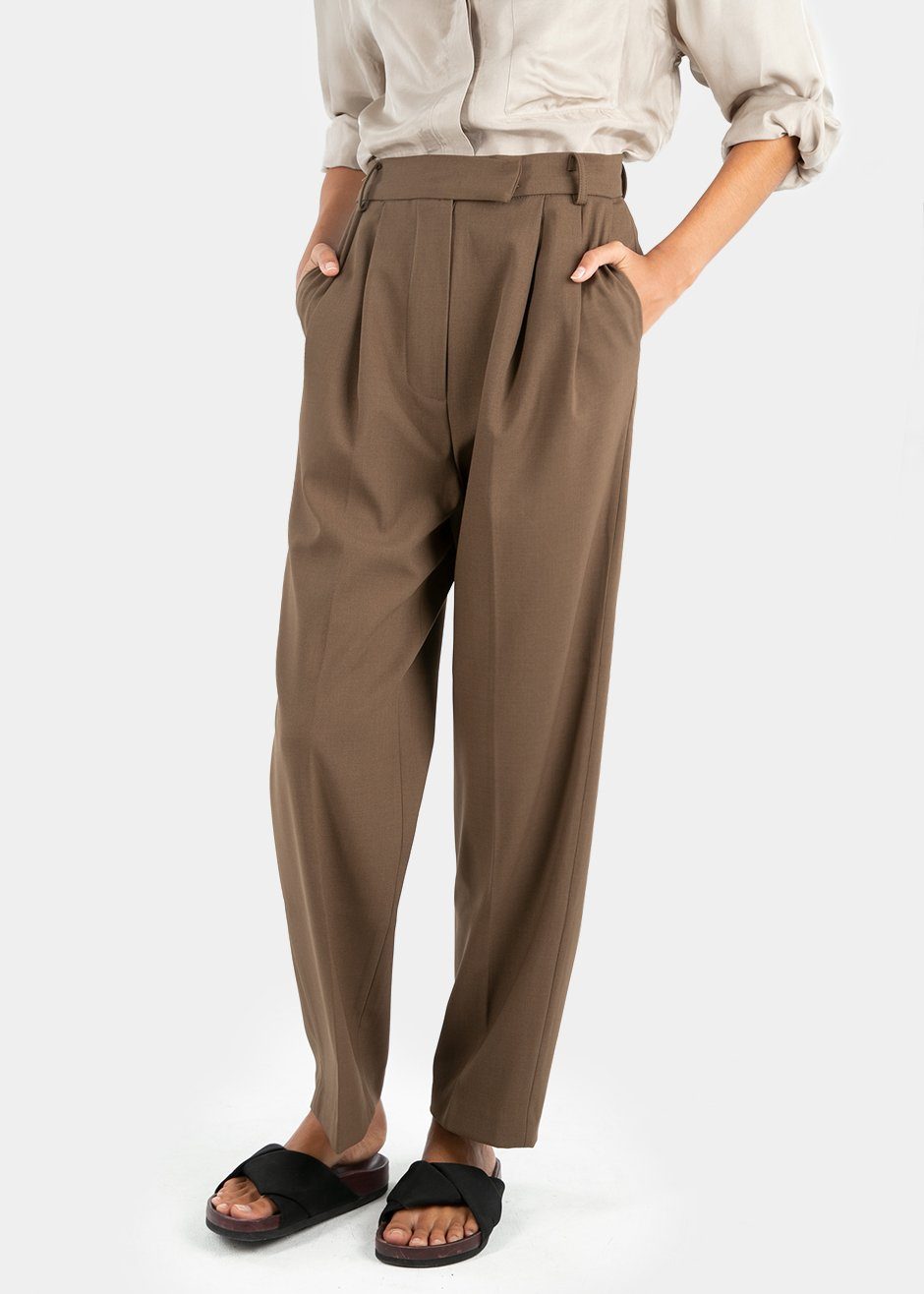 Bea Suit Pants - Chocolate - 4