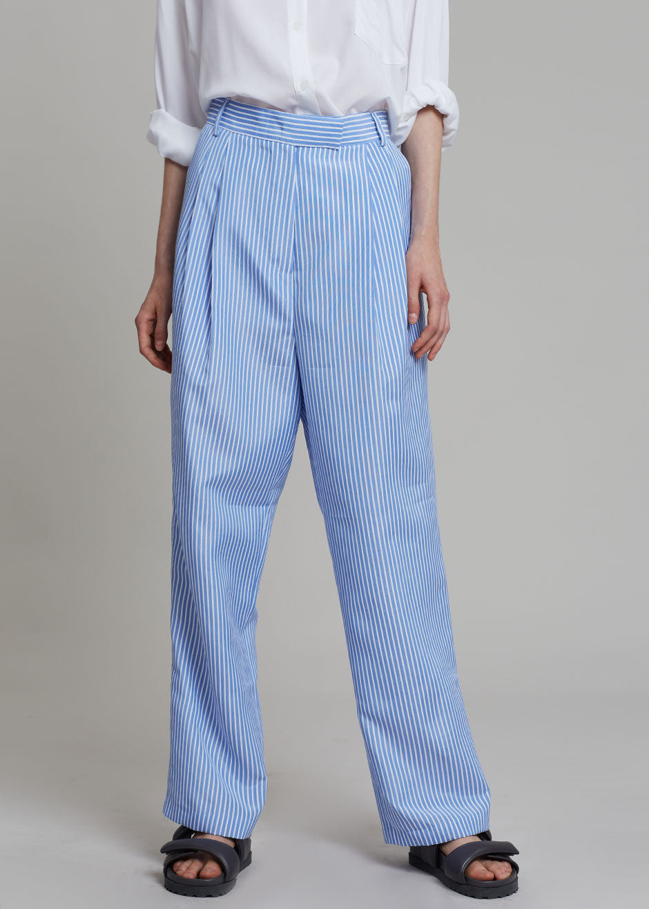 Mango Diplo Pinstripe Suit Pants in Dark Navy — UFO No More