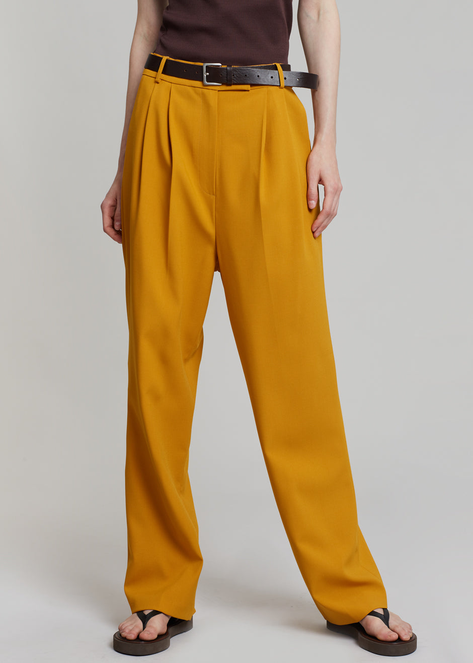 Bea Suit Pants - Mustard - 1