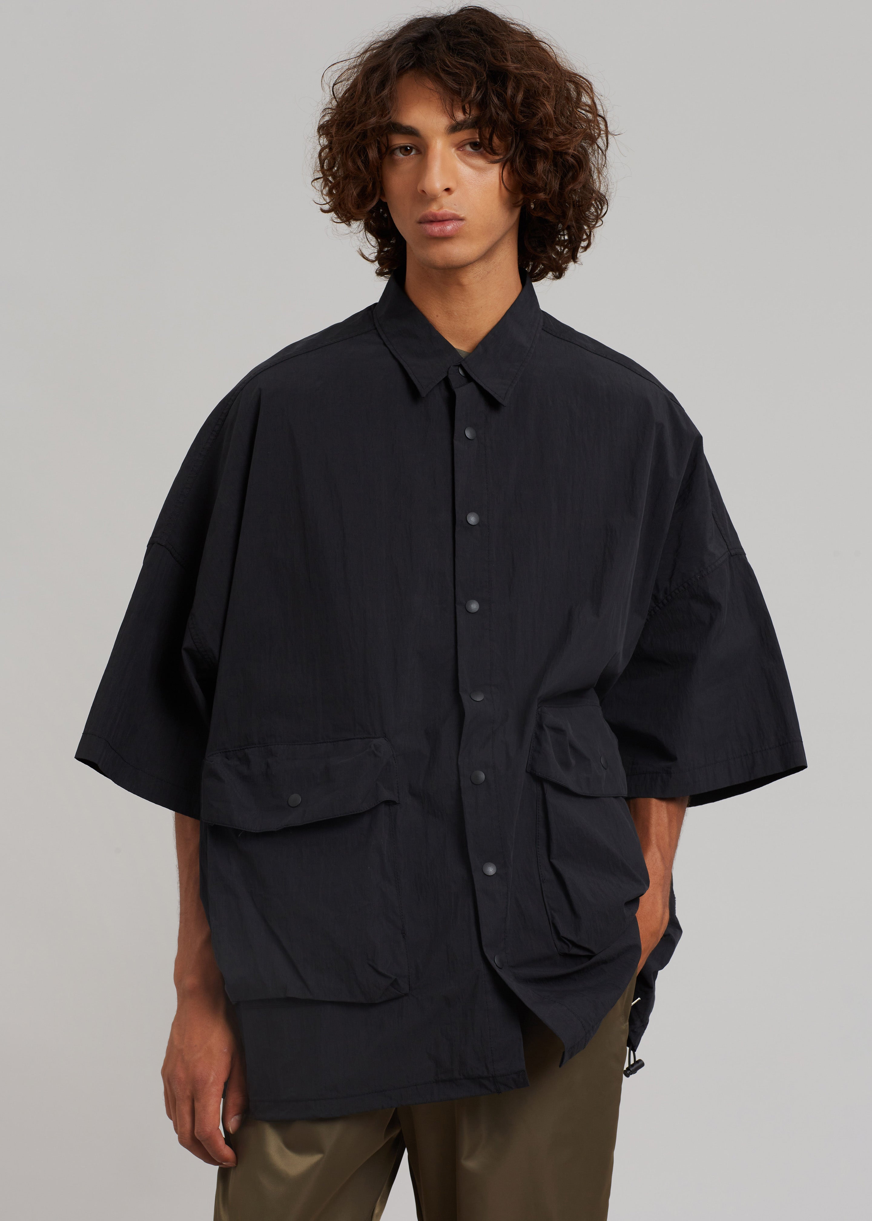 Bedri Cargo Shirt - Black – The Frankie Shop