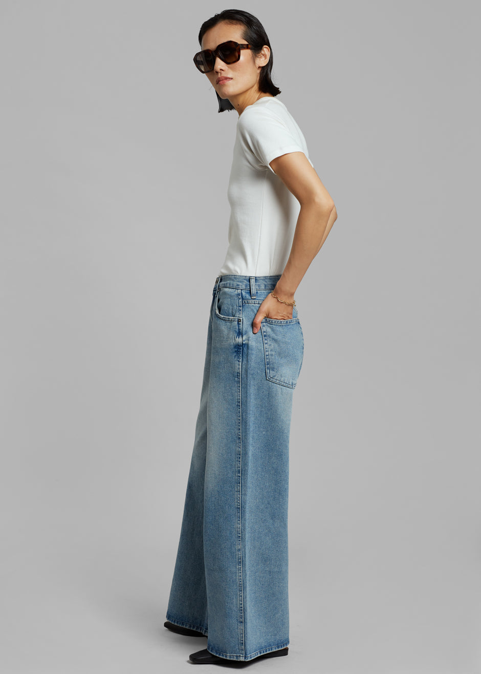 Boli Wide Pants - Blue Denim