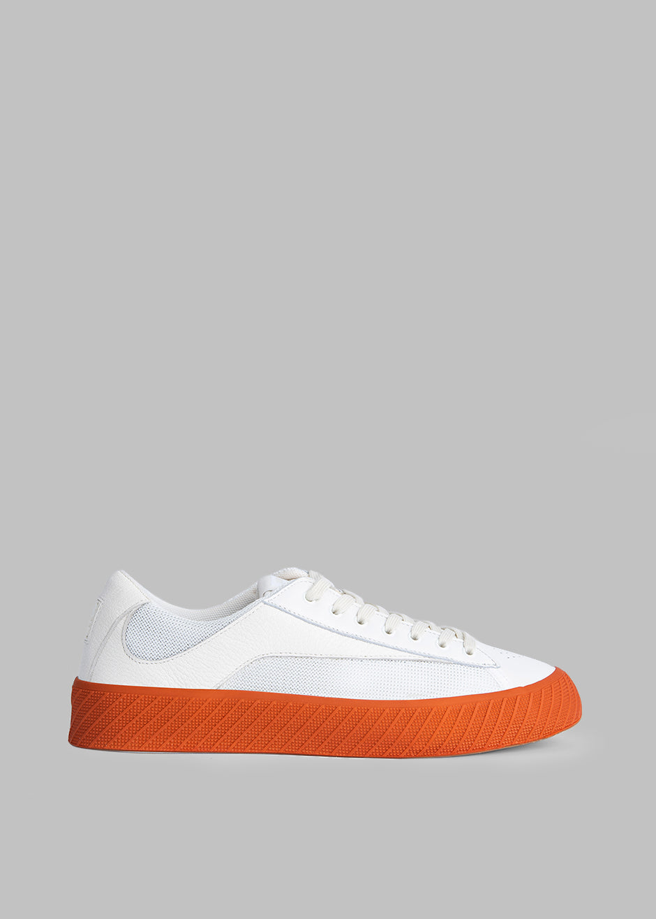 BY FAR Rodina Sneakers - Tangerine On White