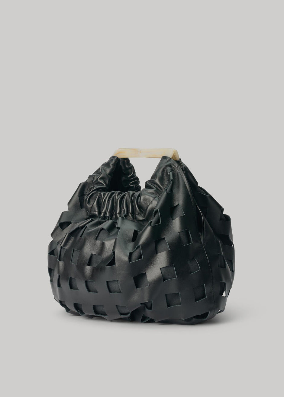 By Malene Birger Deblo Leather Bag - Black - 3