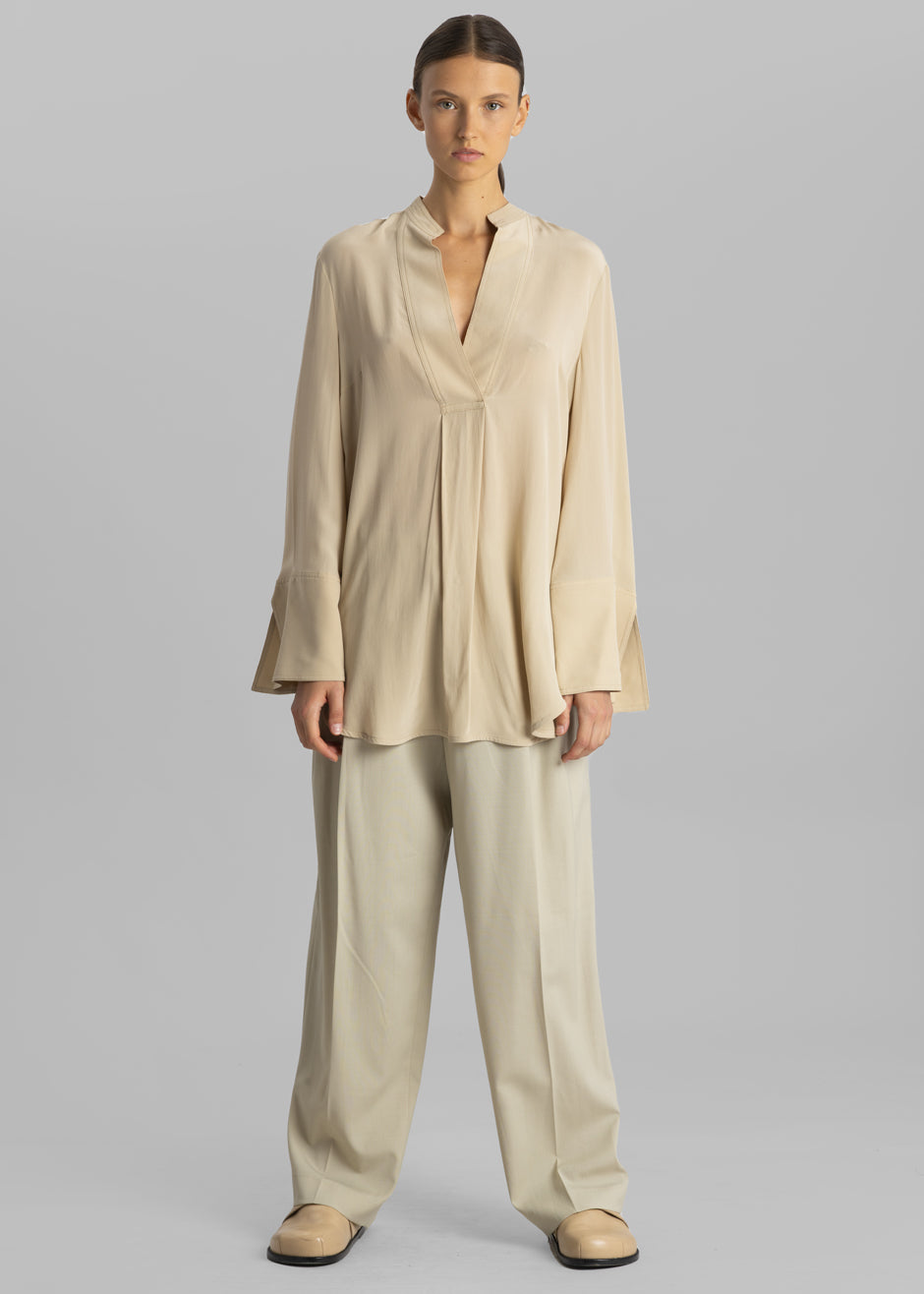 By Malene Birger Flaiy Silk Blouse Nature