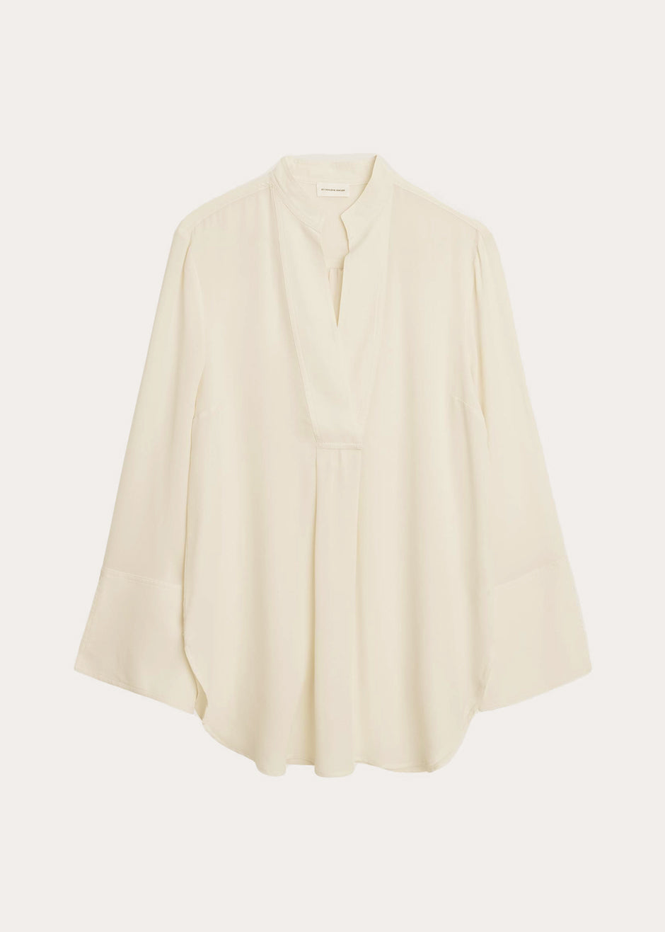 By Malene Birger Flaiy Silk Blouse Nature