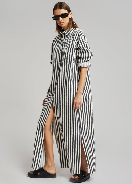 Cala Shirt Dress - Black Stripe – The Frankie Shop
