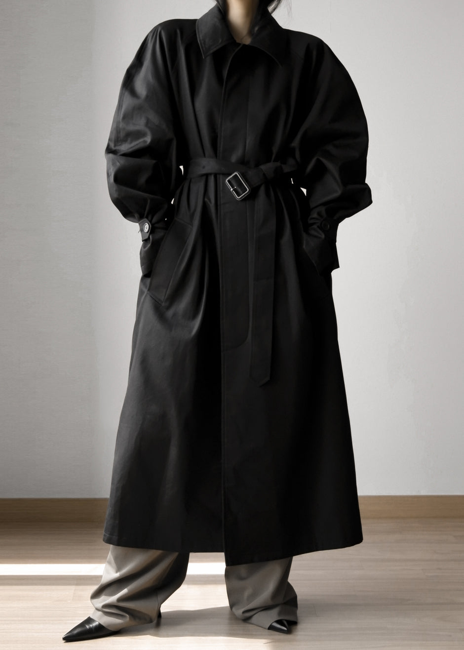 Decima Trench Coat - Black – The Frankie Shop