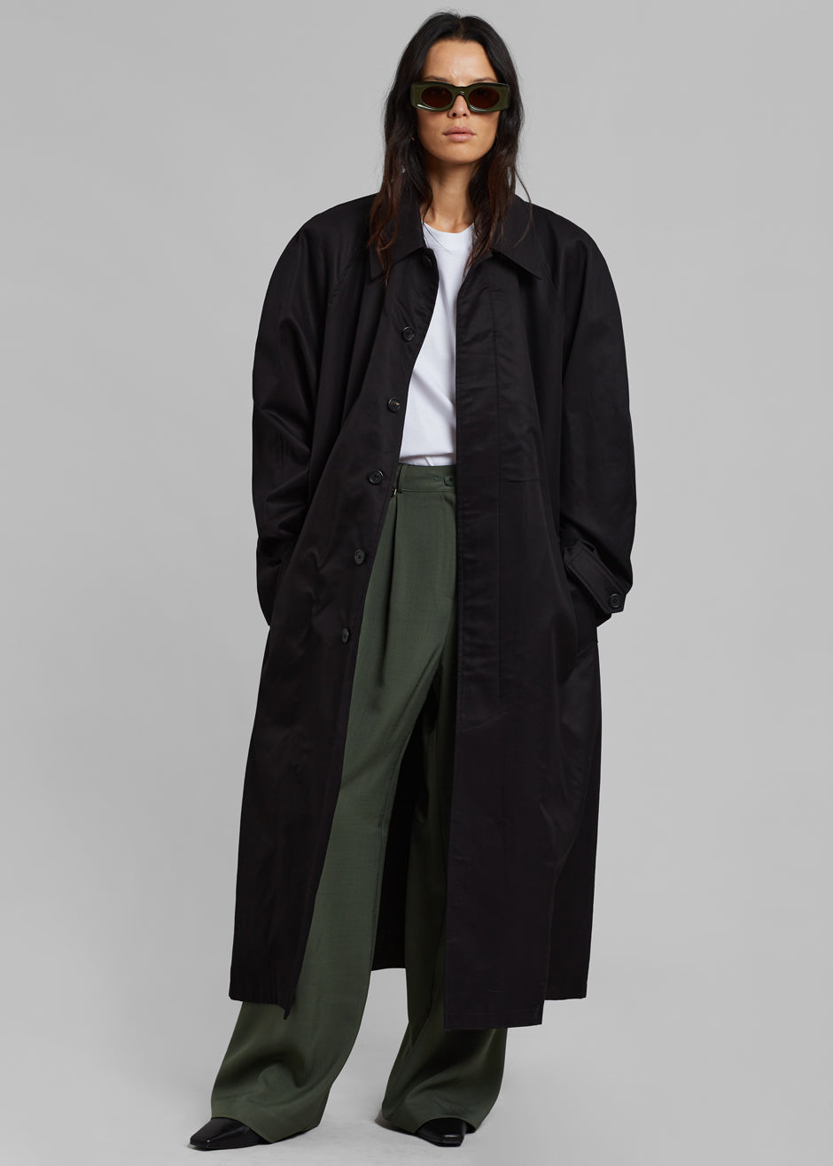 Decima Trench Coat - Black – The Frankie Shop