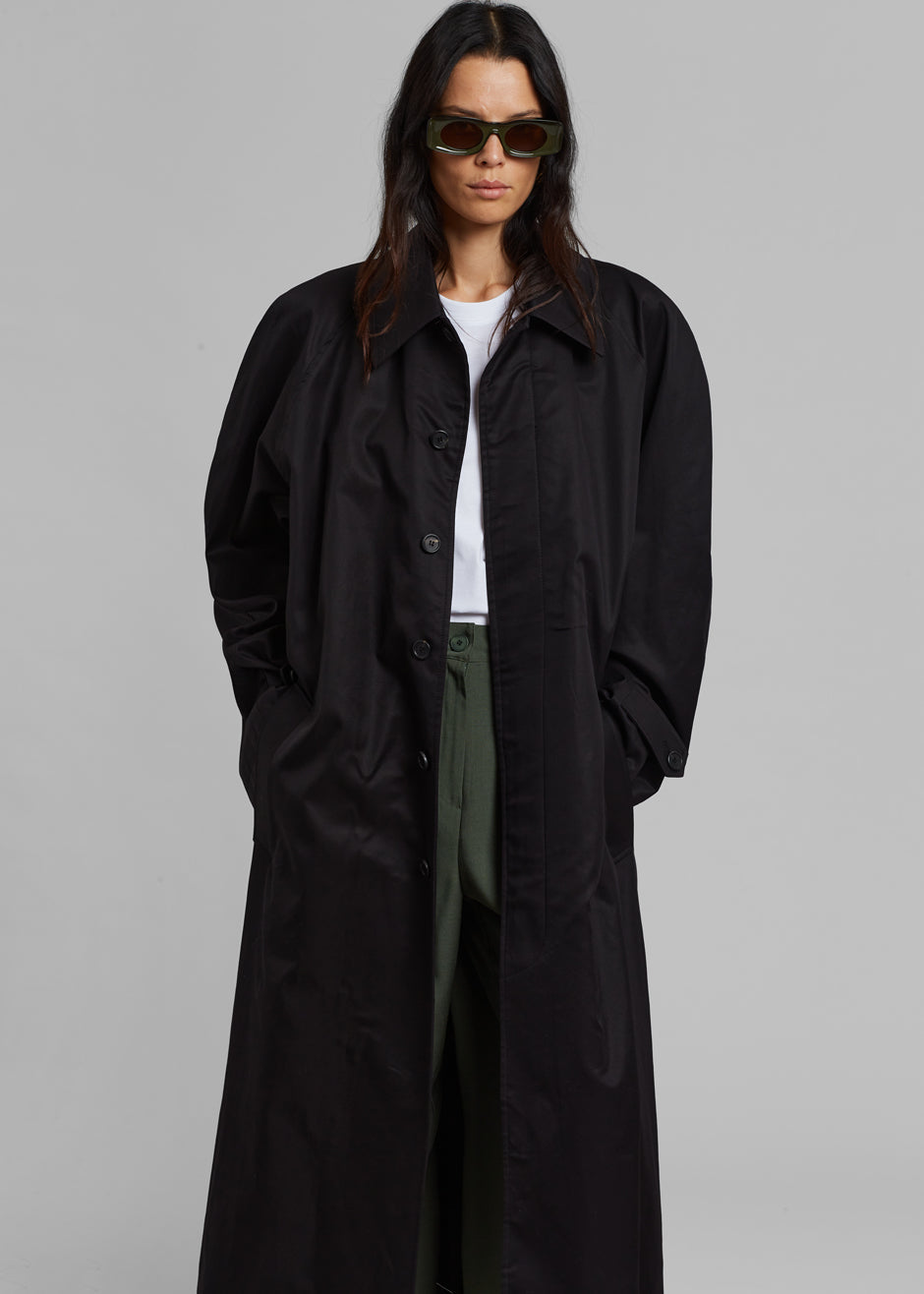 Decima Trench Coat - Black – The Frankie Shop