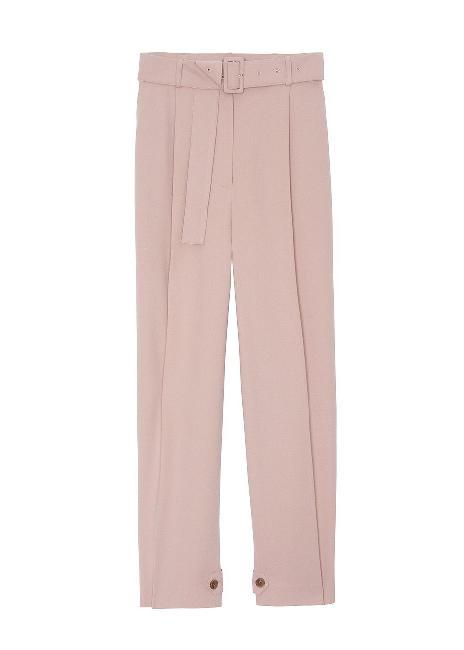 Elvira Belted Suit Pants - Pink - 9