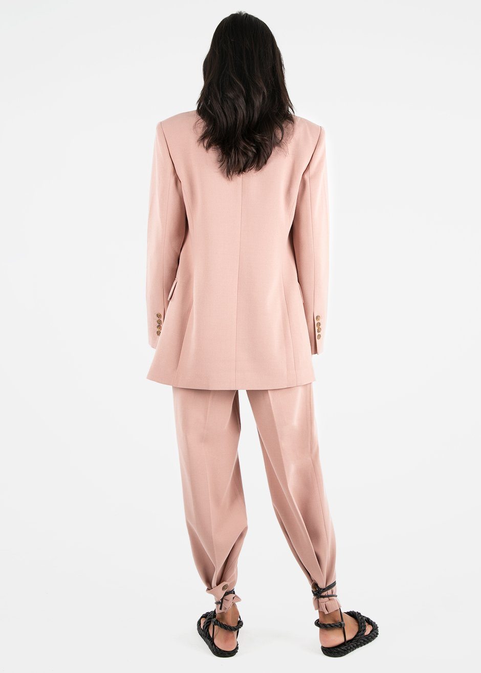 Elvira Belted Suit Pants - Pink - 8