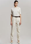 Esse Studios Tailored Cotton Trousers - Ivory Pants Esse Studios 