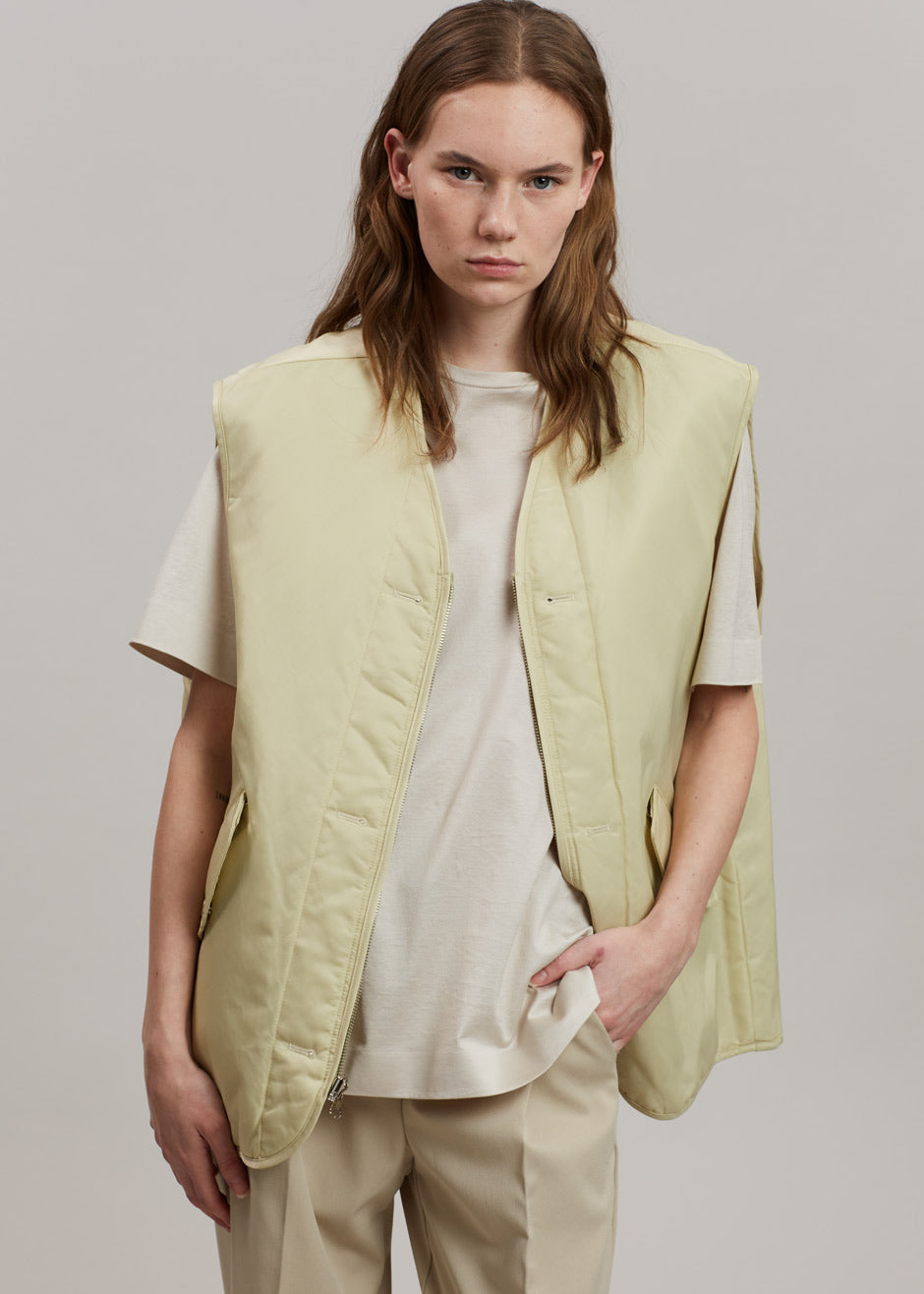 Gaby Reversible Vest - Mastic