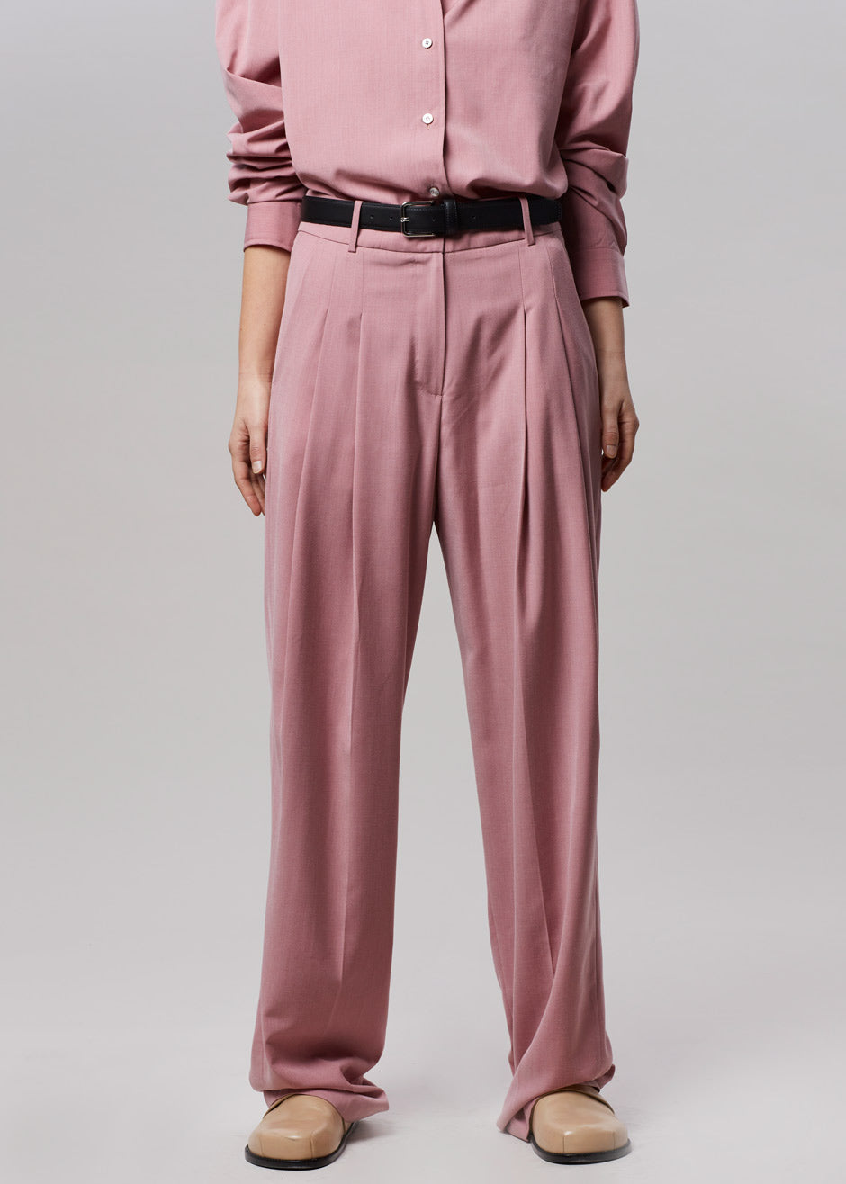 Gelso Pleated Trousers - Rose – The Frankie Shop