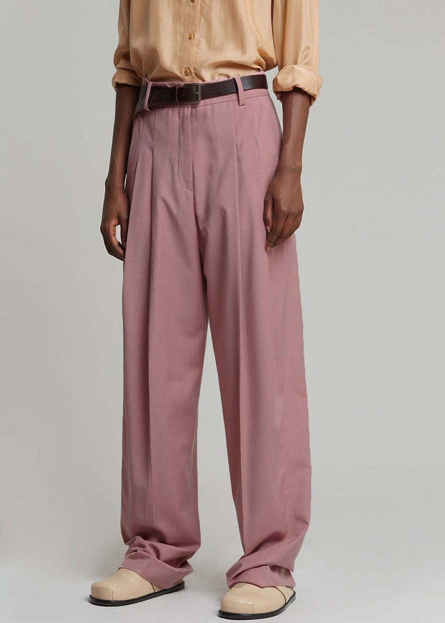 Gelso Pleated Trousers - Rose - 5