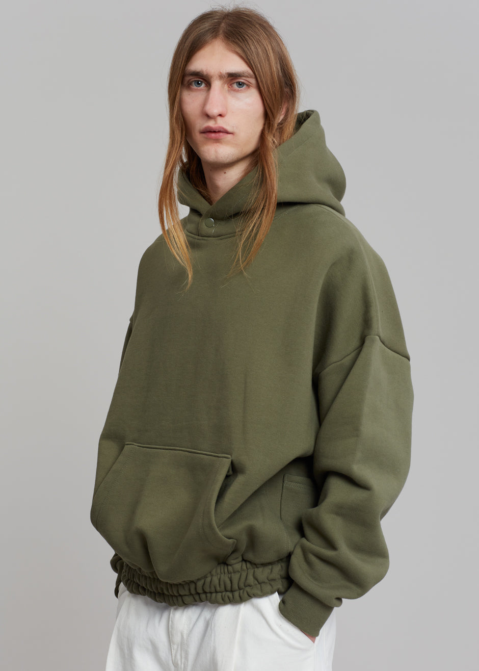 Dark store olive hoodie