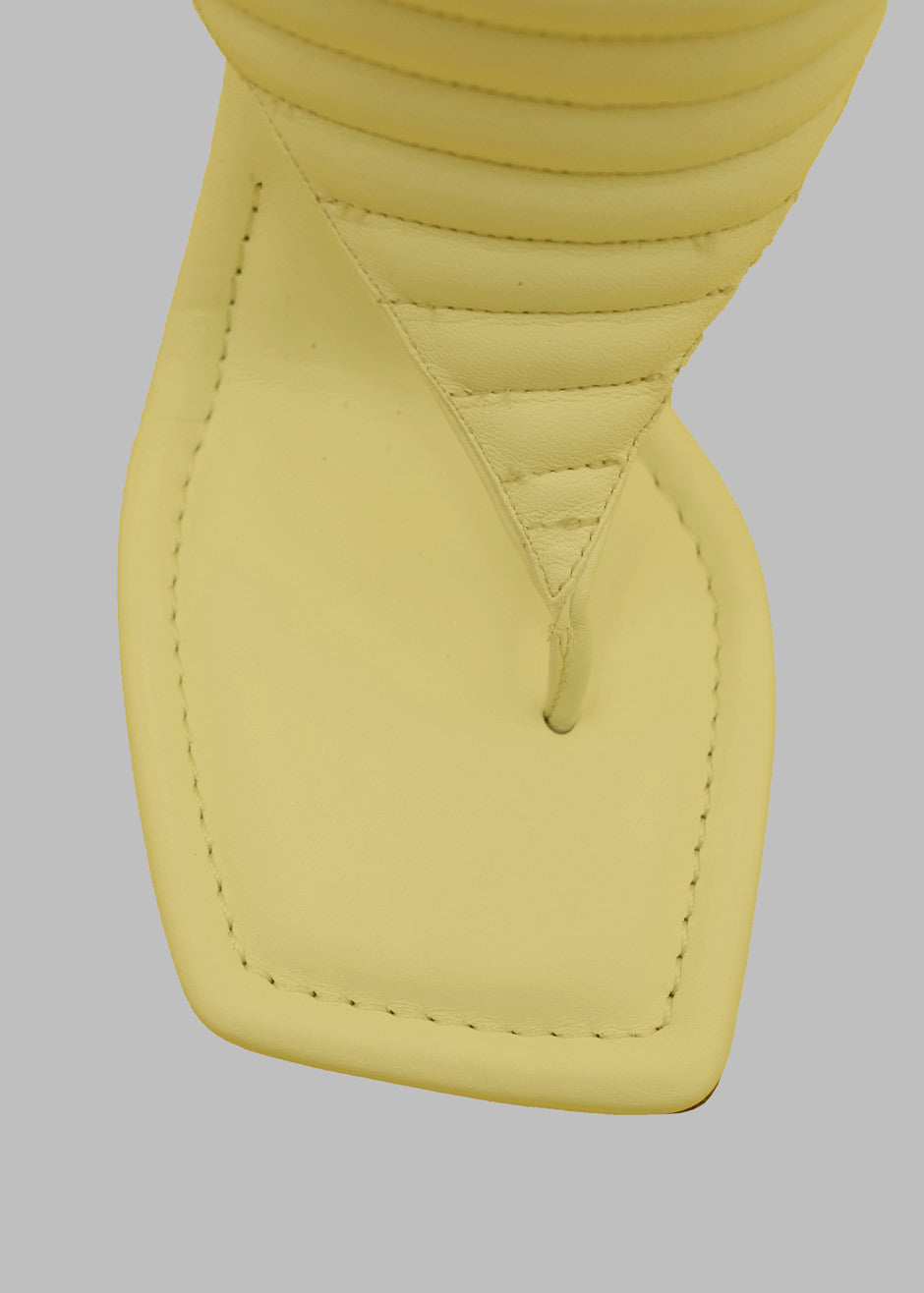 Gia Borghini Gia 8 Thong Sandals - Butter Yellow - 4