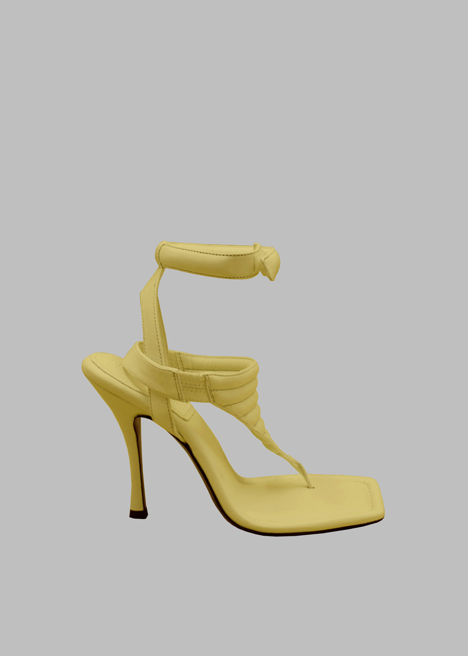Gia Borghini Gia 8 Thong Sandals - Butter Yellow - 3