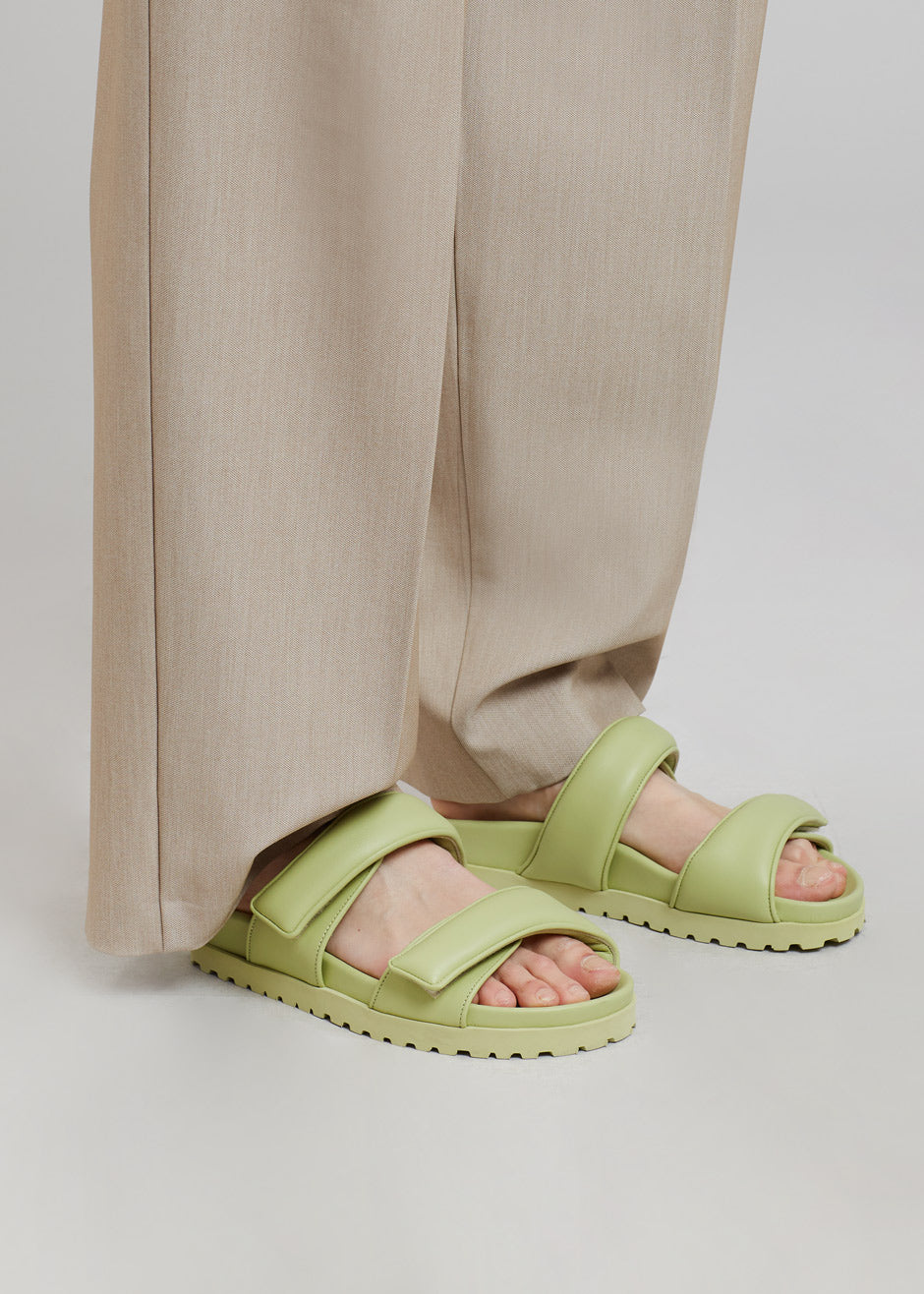 Gia x Pernille Double Strap Sandal - Acid Green – The Frankie Shop