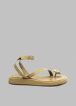 GIA x RHW Rosie Flat Wrap Sandal - Taupe Shoes GIA x RHW 