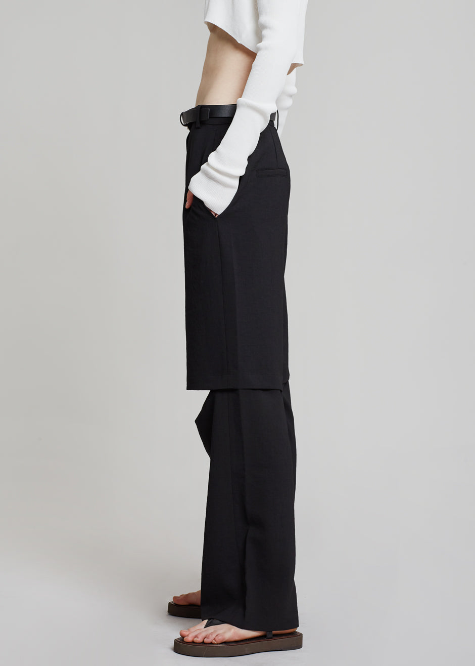 高価値 knuth marf slit belt slacks pants/gray - パンツ