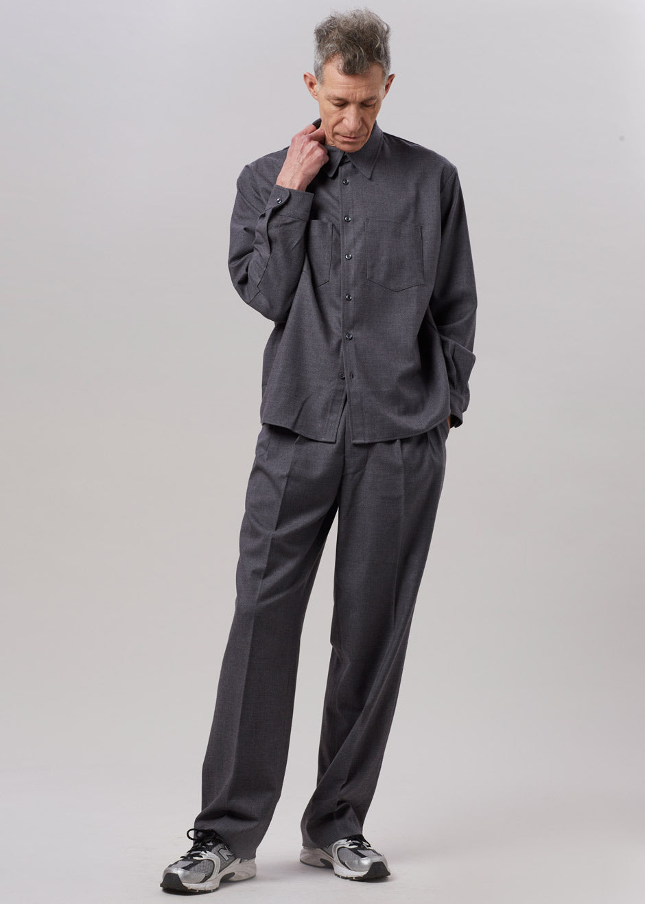 Heith Flanelle Suit Pants - Charcoal - 5