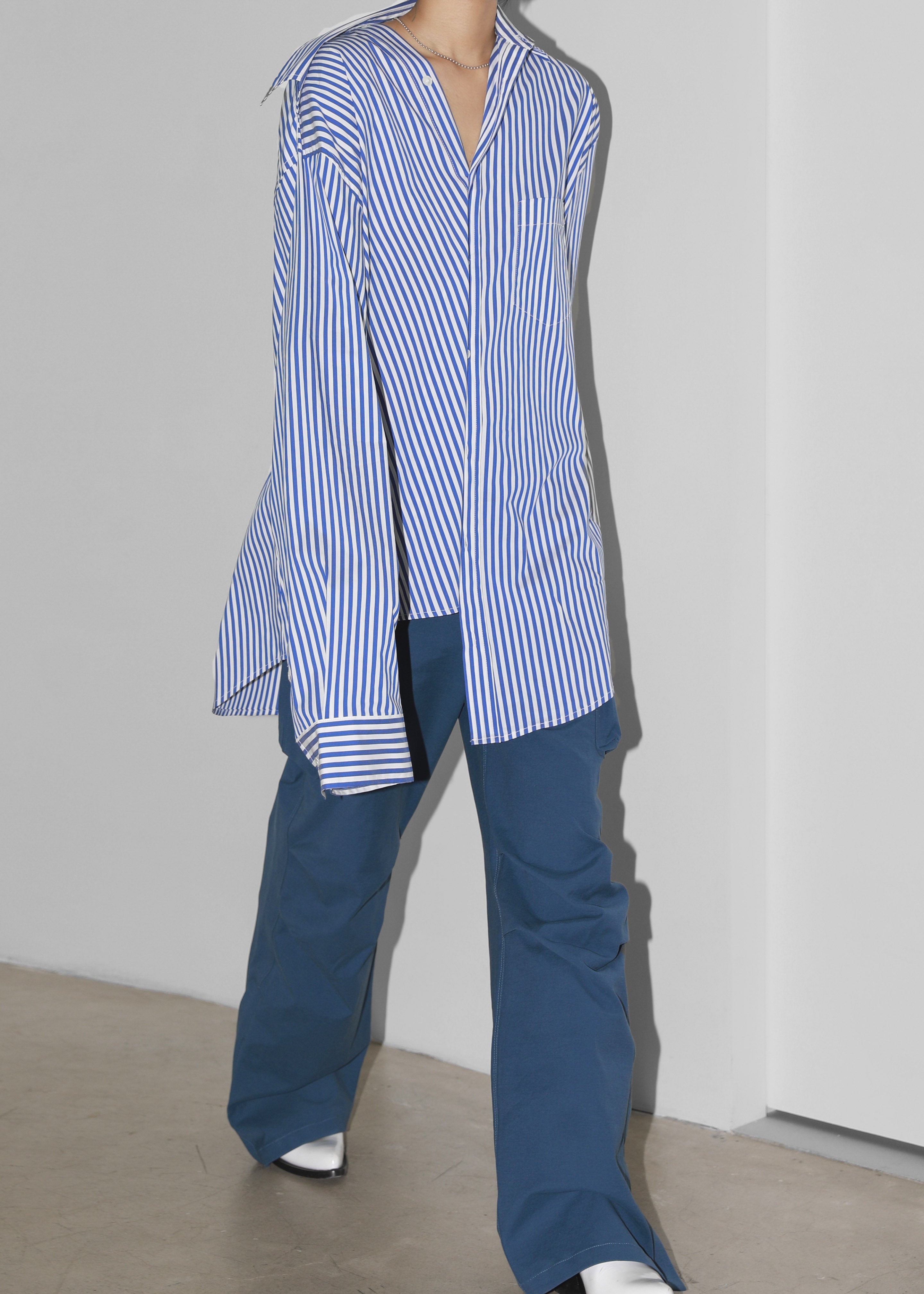 Ida Pocket Shirt - Blue Stripe - 2