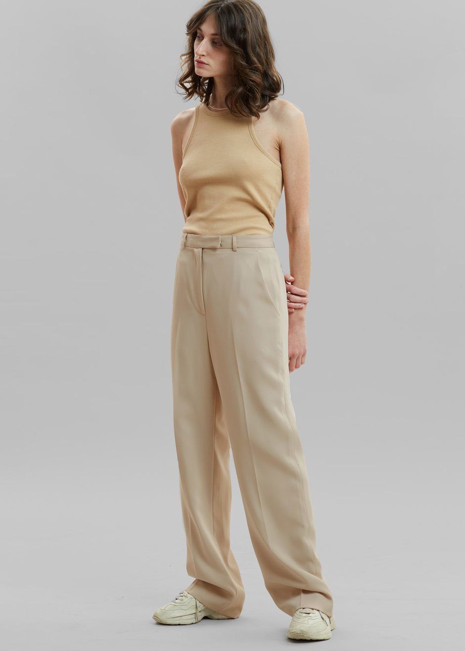 Isla Tailored Trousers - Natural - 1