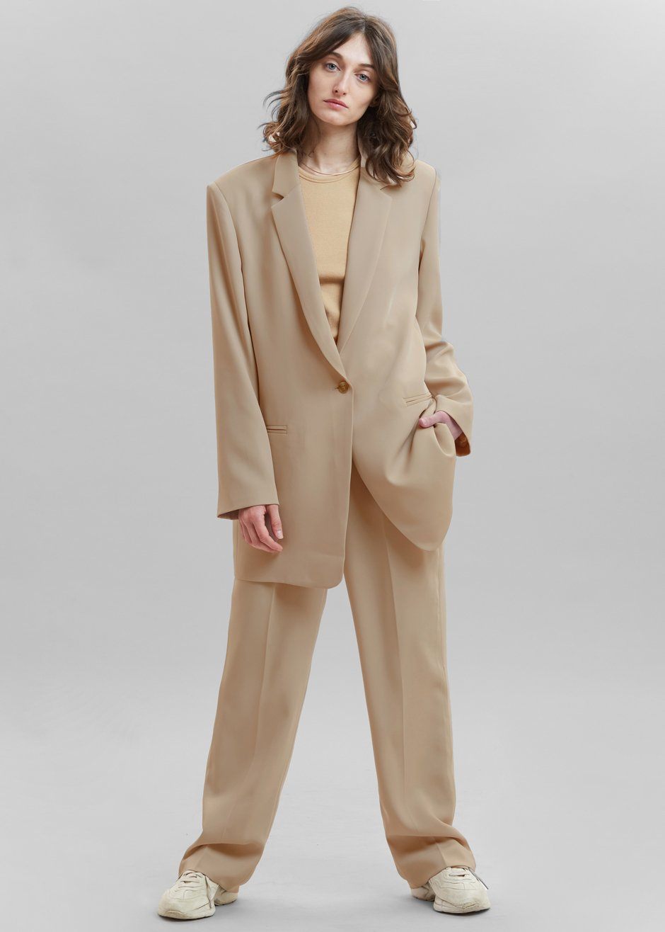 Isla Tailored Trousers - Natural - 7