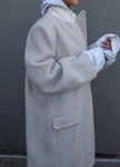 John Oversized Coat - Birch Coat The Frankie Shop 