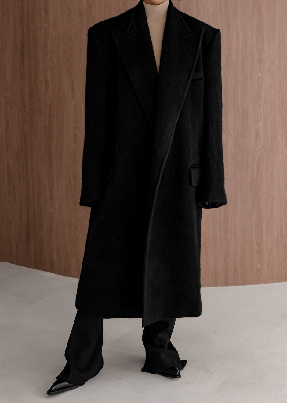 John Oversized Coat - Black - 8