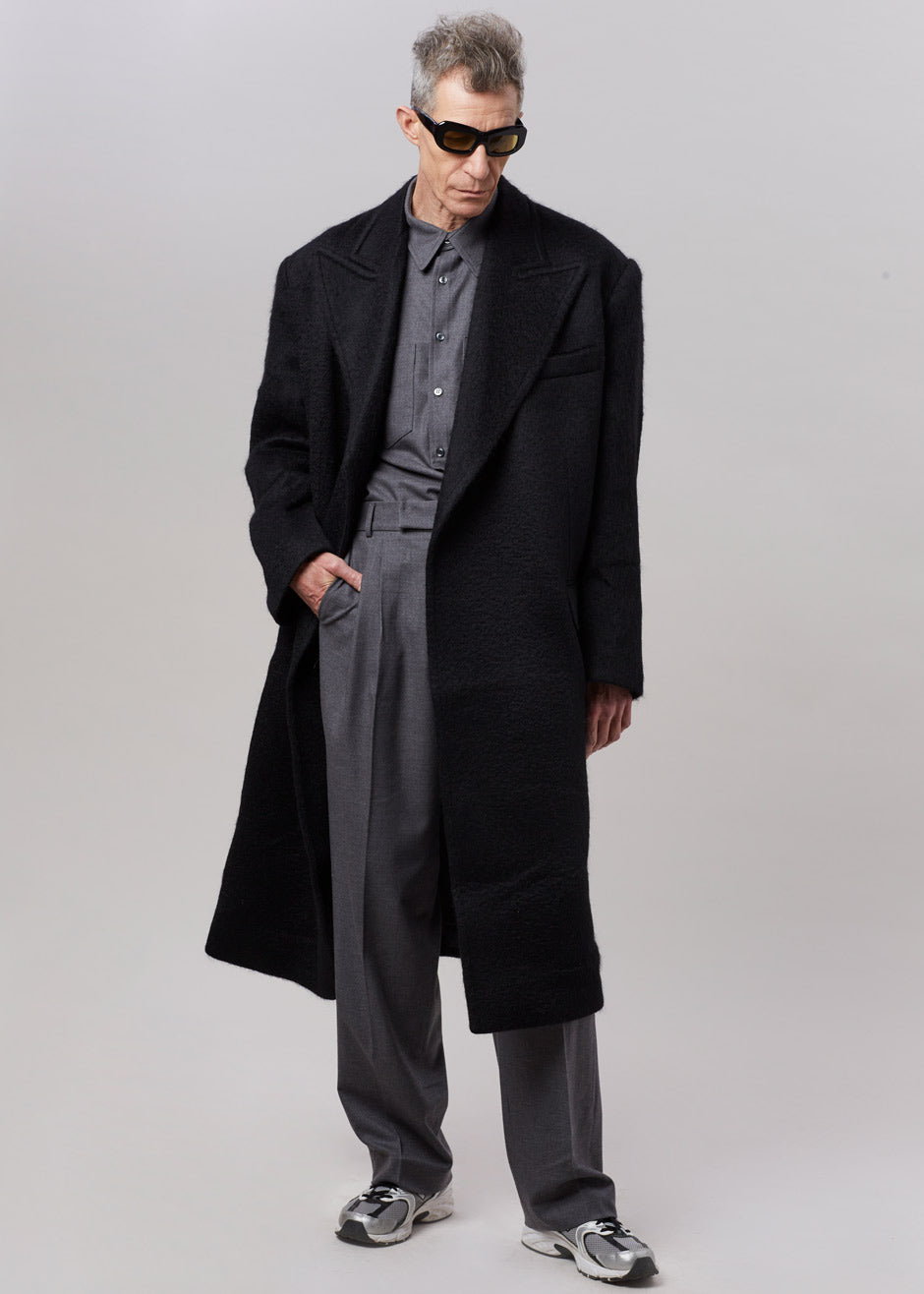 John Oversized Coat - Black – The Frankie Shop