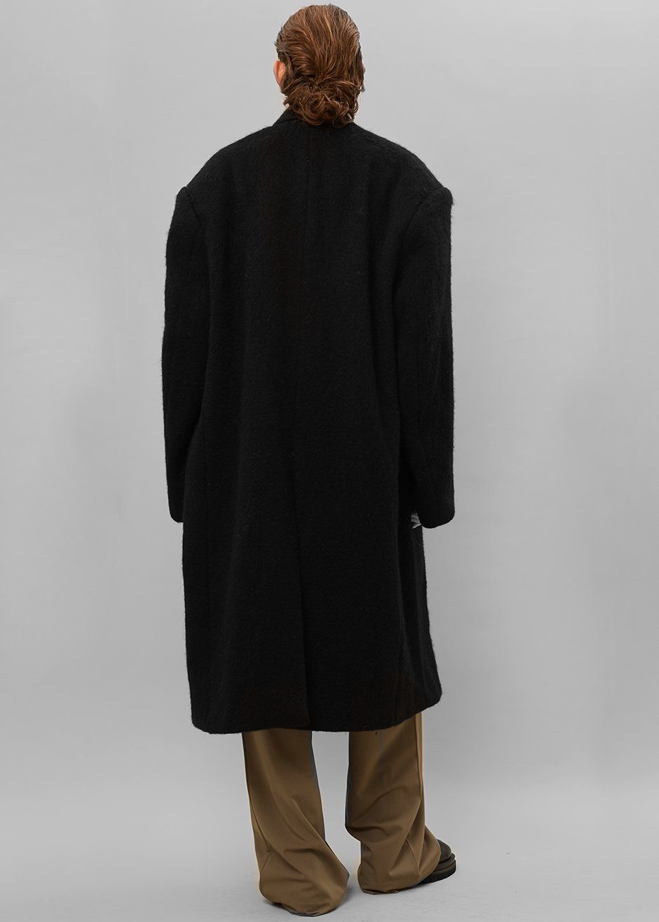 John Oversized Coat - Black – The Frankie Shop