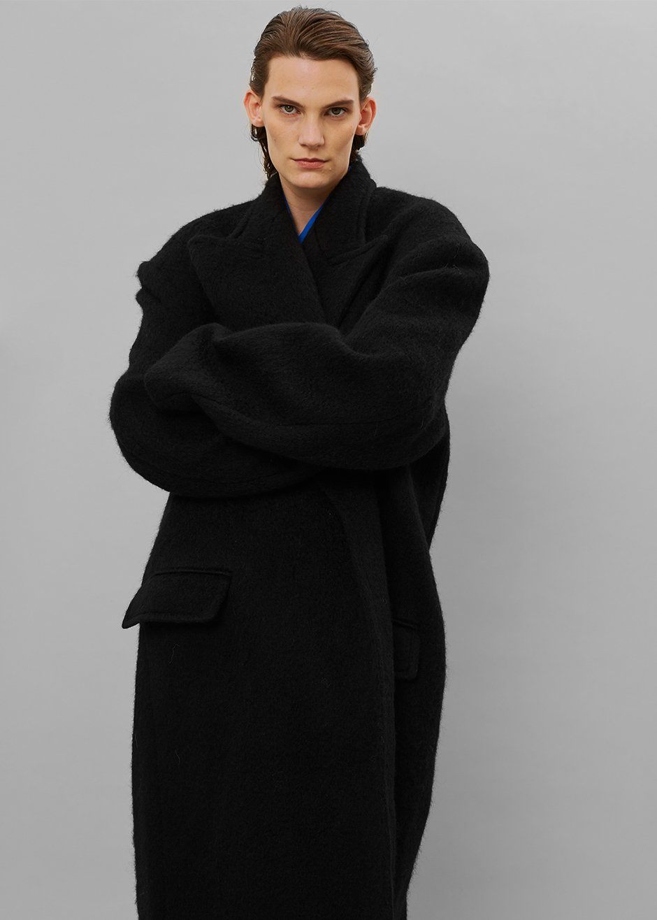 John Oversized Coat - Black - 8