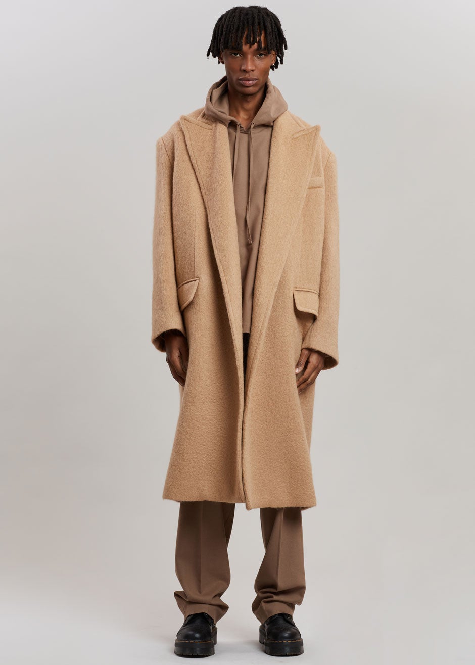 John Oversized Coat - Camel - 12
