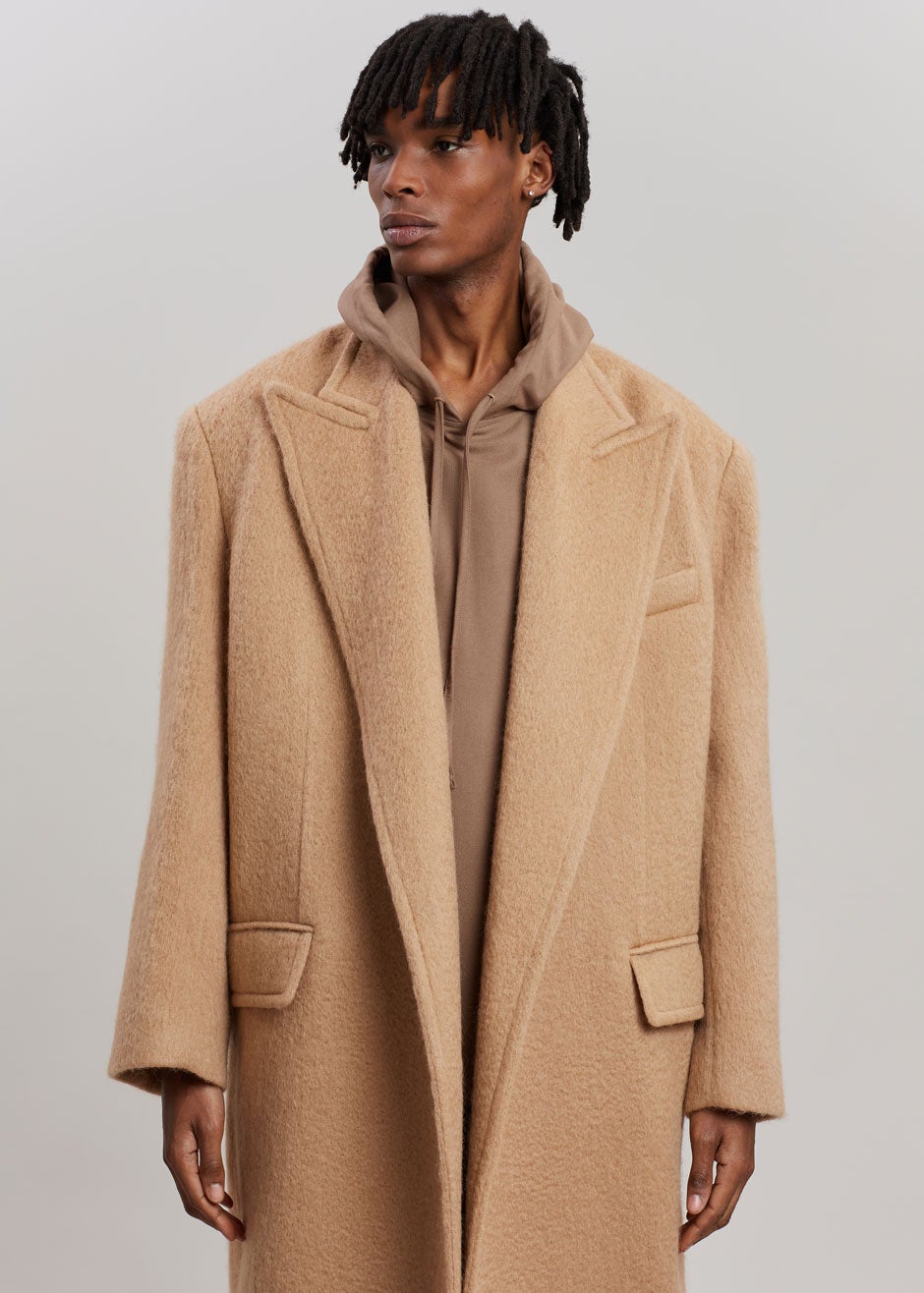 John Oversized Coat - Camel - 10 - John Oversized Coat - Camel Coat [gender-male]